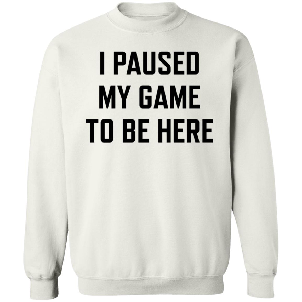 I Paused My Game To Be Here Shirt Hoodie Sweatshirt - Teechipus