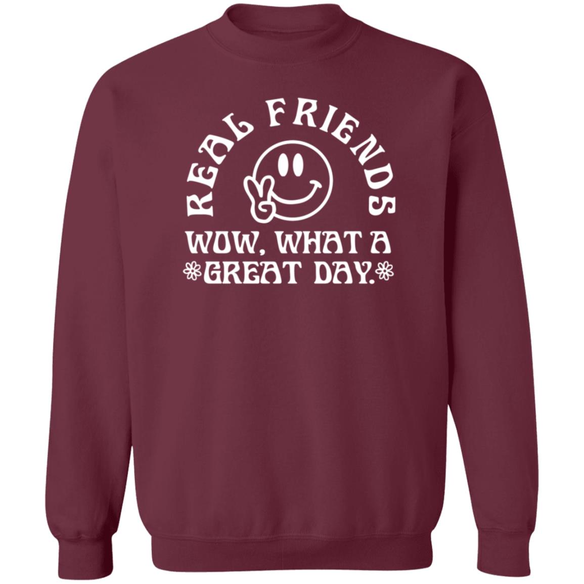 Real Friends Merch Real Friends Wow What A Great Day Hoodie Shirt Sweatshirt - Teechipus