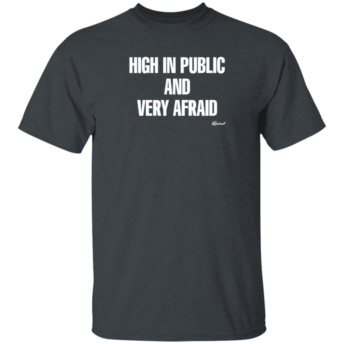 Reductress Shop High In Public And Very Afraid Hoodie Shirt Sweatshirt - Teechipus