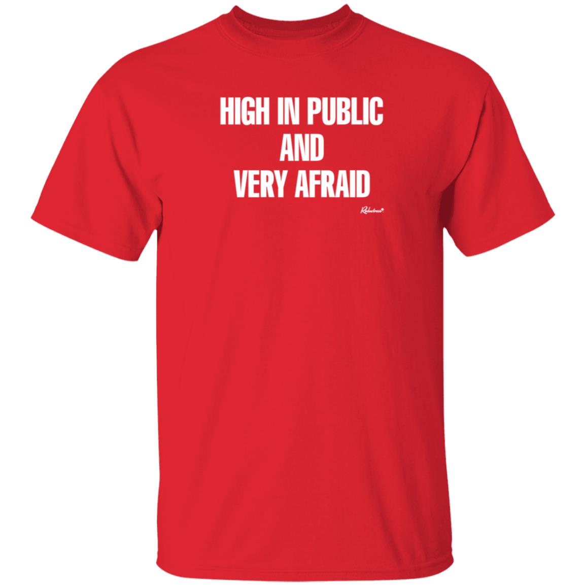 Reductress Shop High In Public And Very Afraid Hoodie Shirt Sweatshirt - Teechipus