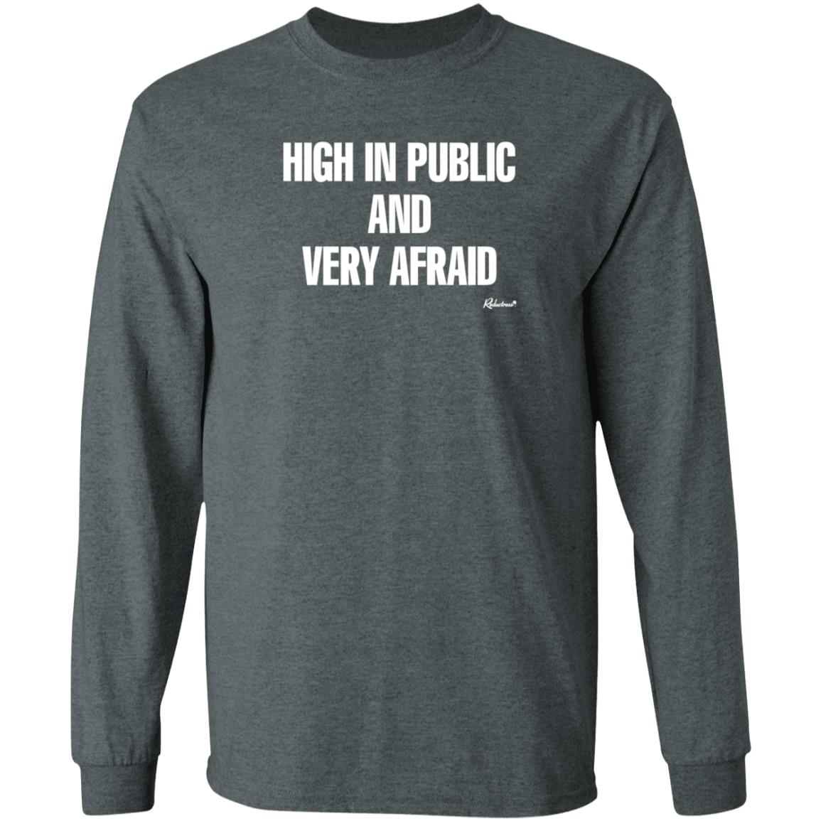 Reductress Shop High In Public And Very Afraid Hoodie Shirt Sweatshirt - Teechipus