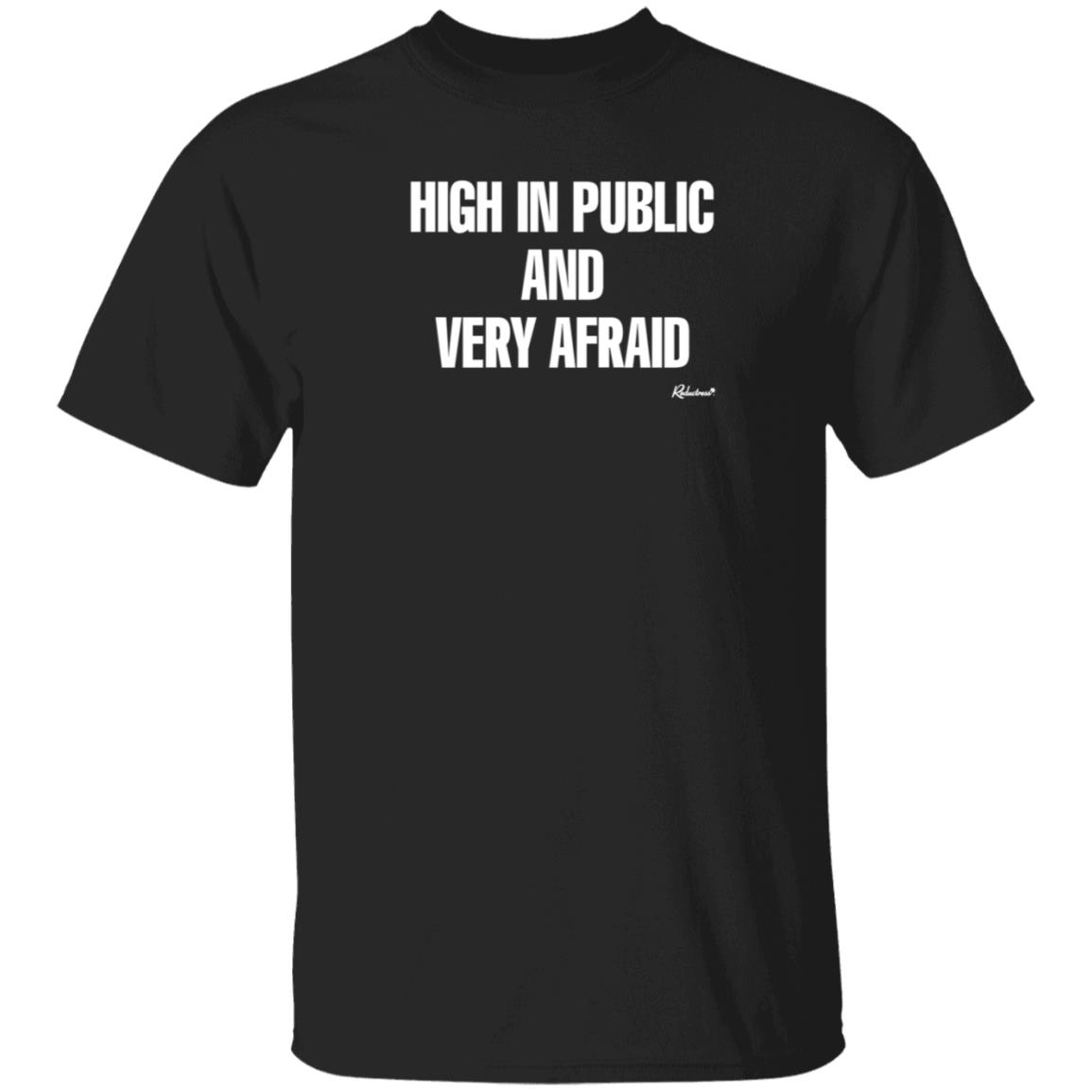 Reductress Shop High In Public And Very Afraid Hoodie Shirt Sweatshirt - Teechipus