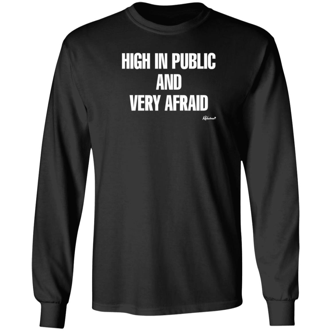Reductress Shop High In Public And Very Afraid Hoodie Shirt Sweatshirt - Teechipus
