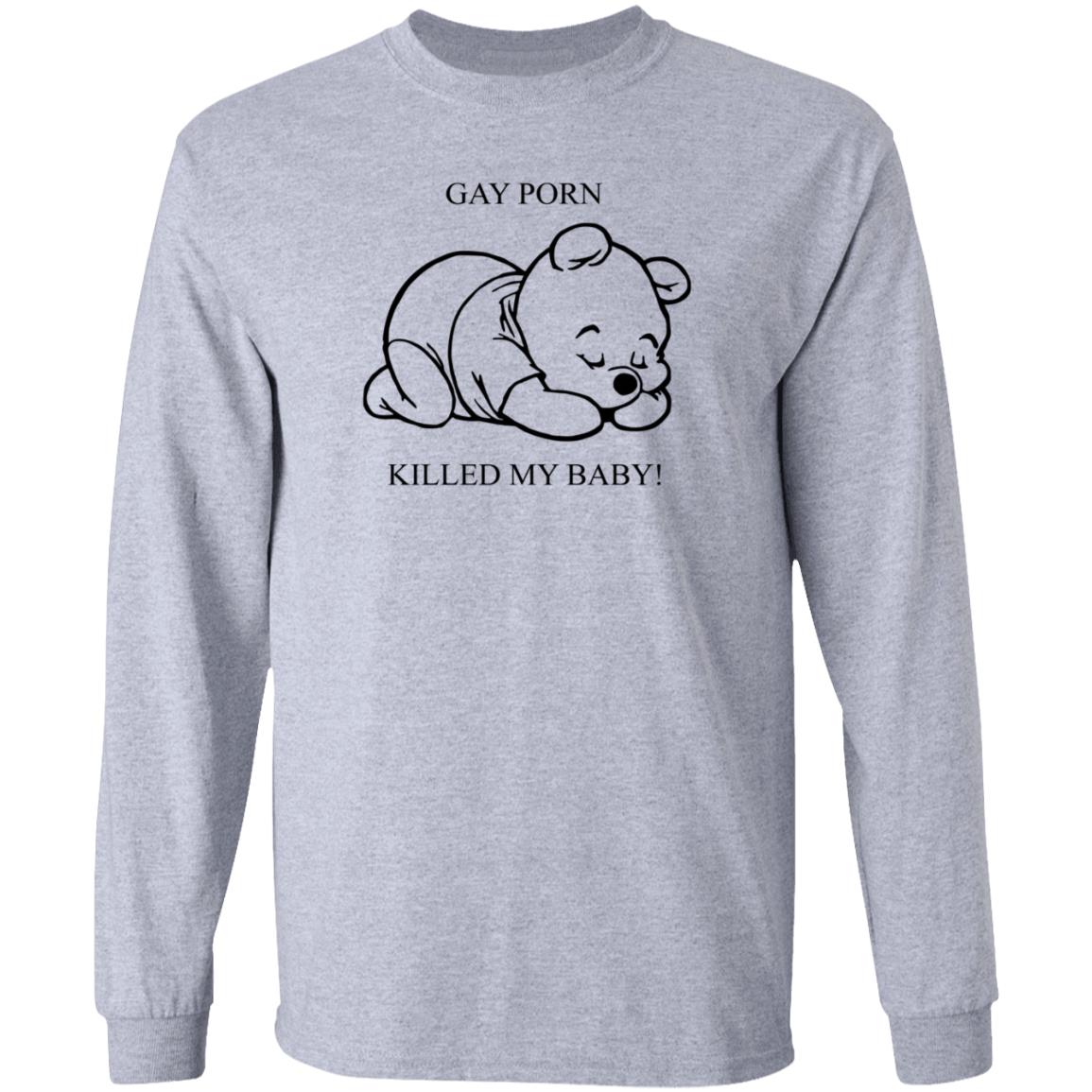 Gay Porn Killed My Baby Shirt Party Harderson Gay Porn Killed My Baby Shirt Hoodie Sweatshirt - Teechipus