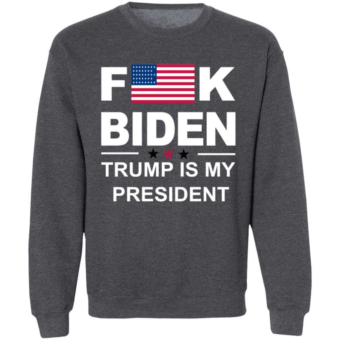 Fuck Biden Trump Is My President Hoodie Let Go Brandon Fjb Amber Joy - Teechipus
