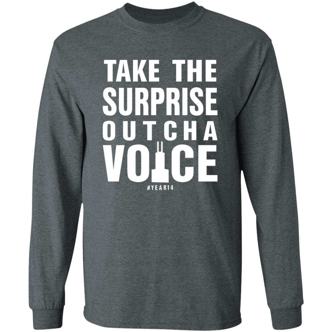 Take The Surprise Outcha Voice Shirt Annie Costabile Take The Surprise Outcha Voice 14 Years Shirt Hoodie Sweatshirt - Teechipus
