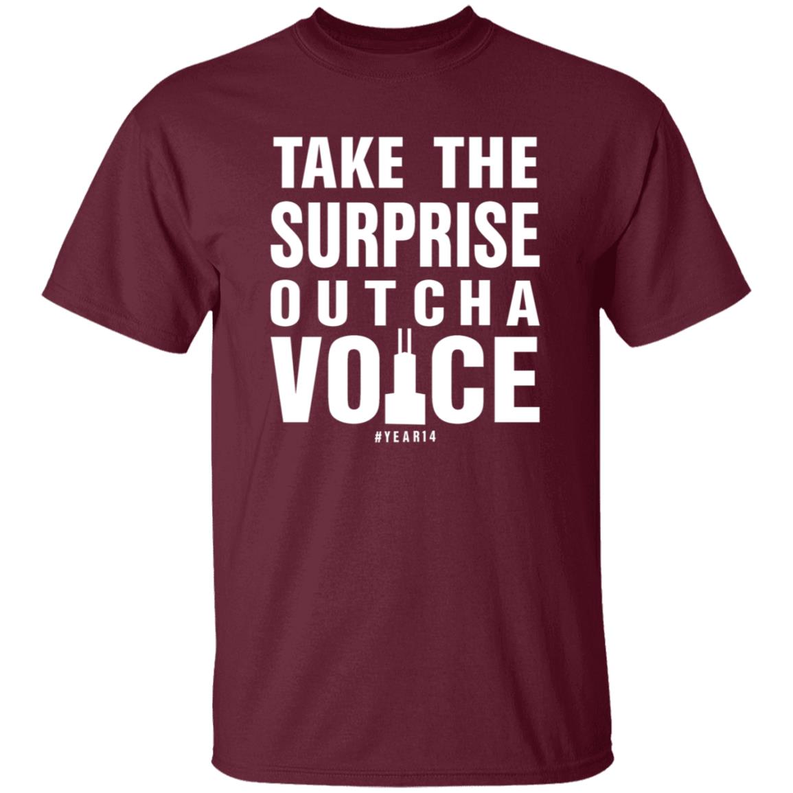 Take The Surprise Outcha Voice Shirt Annie Costabile Take The Surprise Outcha Voice 14 Years Shirt Hoodie Sweatshirt - Teechipus