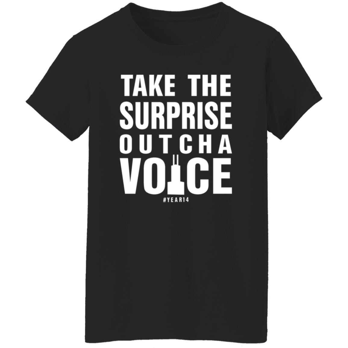 Take The Surprise Outcha Voice Shirt Annie Costabile Take The Surprise Outcha Voice 14 Years Shirt Hoodie Sweatshirt - Teechipus