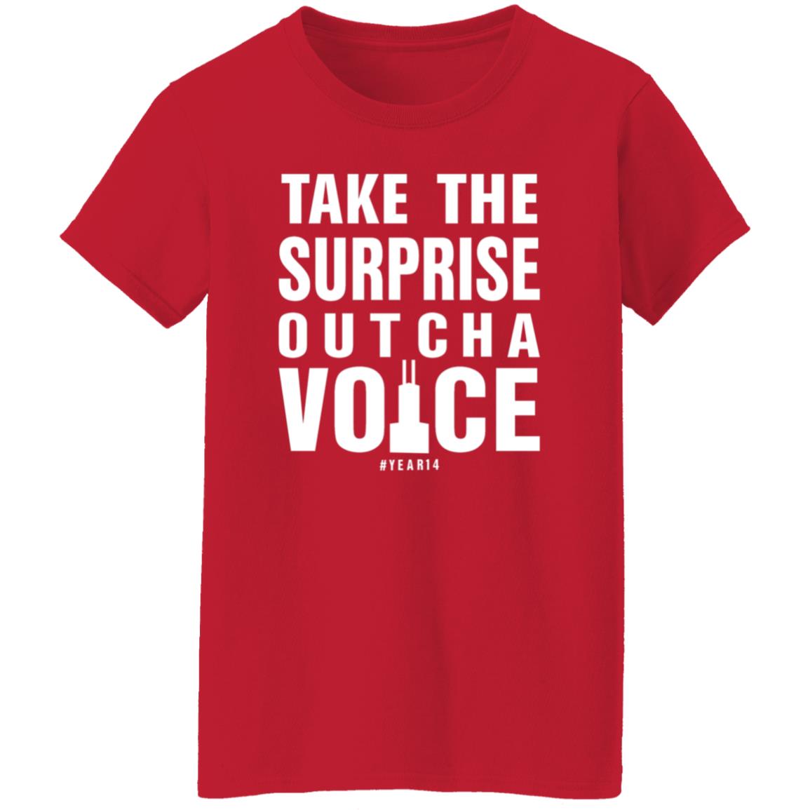 Take The Surprise Outcha Voice Shirt Annie Costabile Take The Surprise Outcha Voice 14 Years Shirt Hoodie Sweatshirt - Teechipus