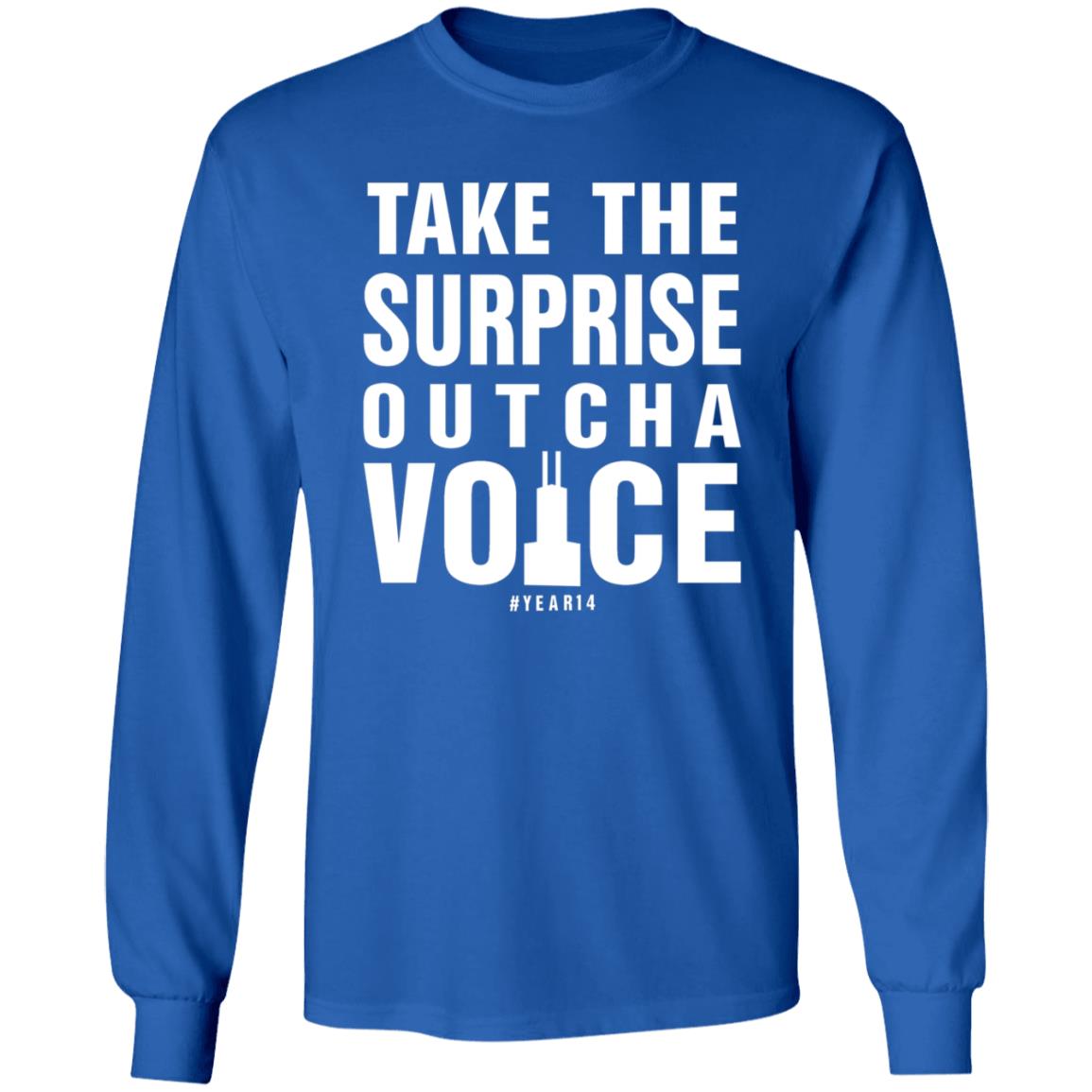 Take The Surprise Outcha Voice Shirt Annie Costabile Take The Surprise Outcha Voice 14 Years Shirt Hoodie Sweatshirt - Teechipus