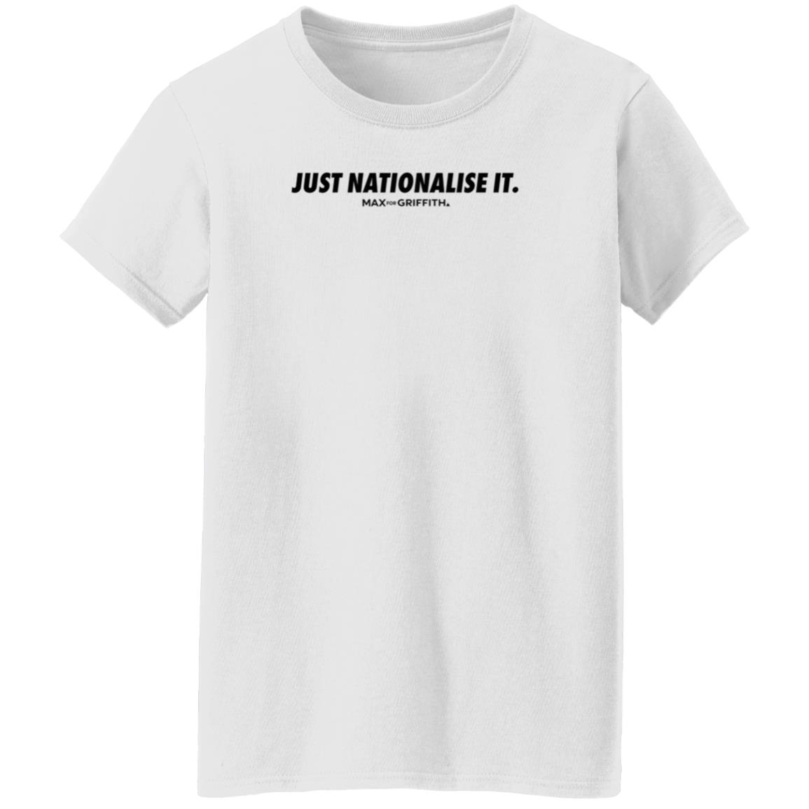Just Nationalise It Max For Griffith Store Just Nationalise It Shirt Hoodie Seatshirt - Teechipus