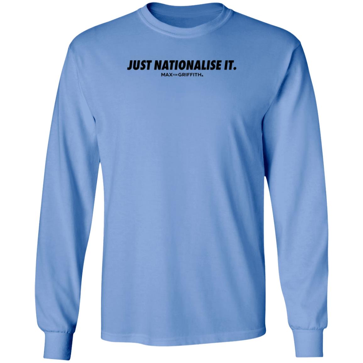 Just Nationalise It Max For Griffith Store Just Nationalise It Shirt Hoodie Seatshirt - Teechipus