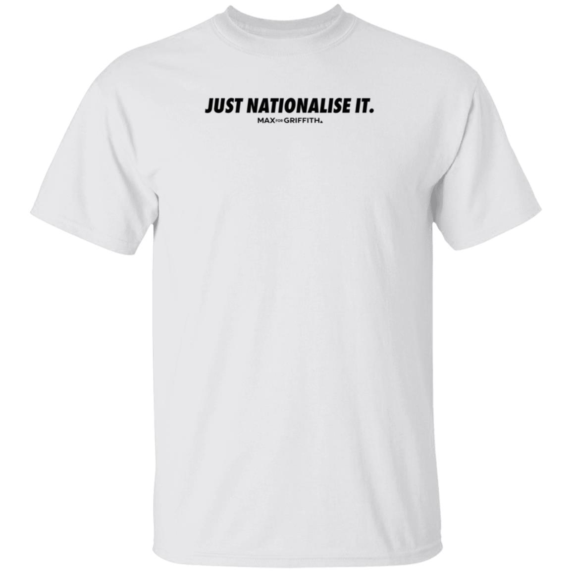 Just Nationalise It Max For Griffith Store Just Nationalise It Shirt Hoodie Seatshirt - Teechipus