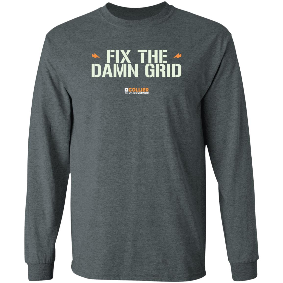 Fix The Damn Grid Shirt Collierfortexas Merch - Teechipus