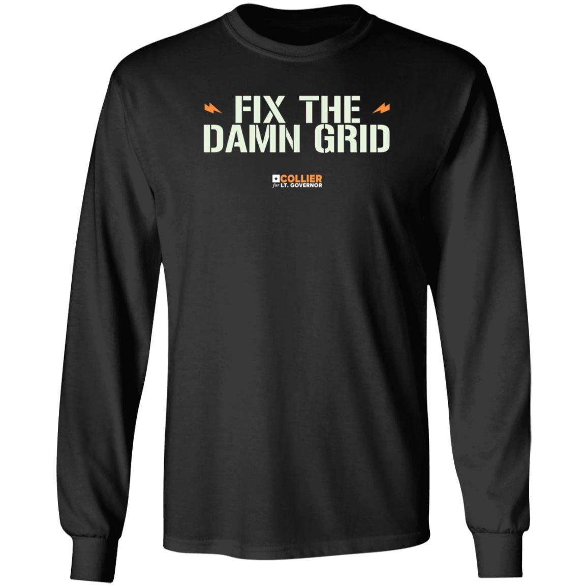 Fix The Damn Grid Shirt Collierfortexas Merch - Teechipus