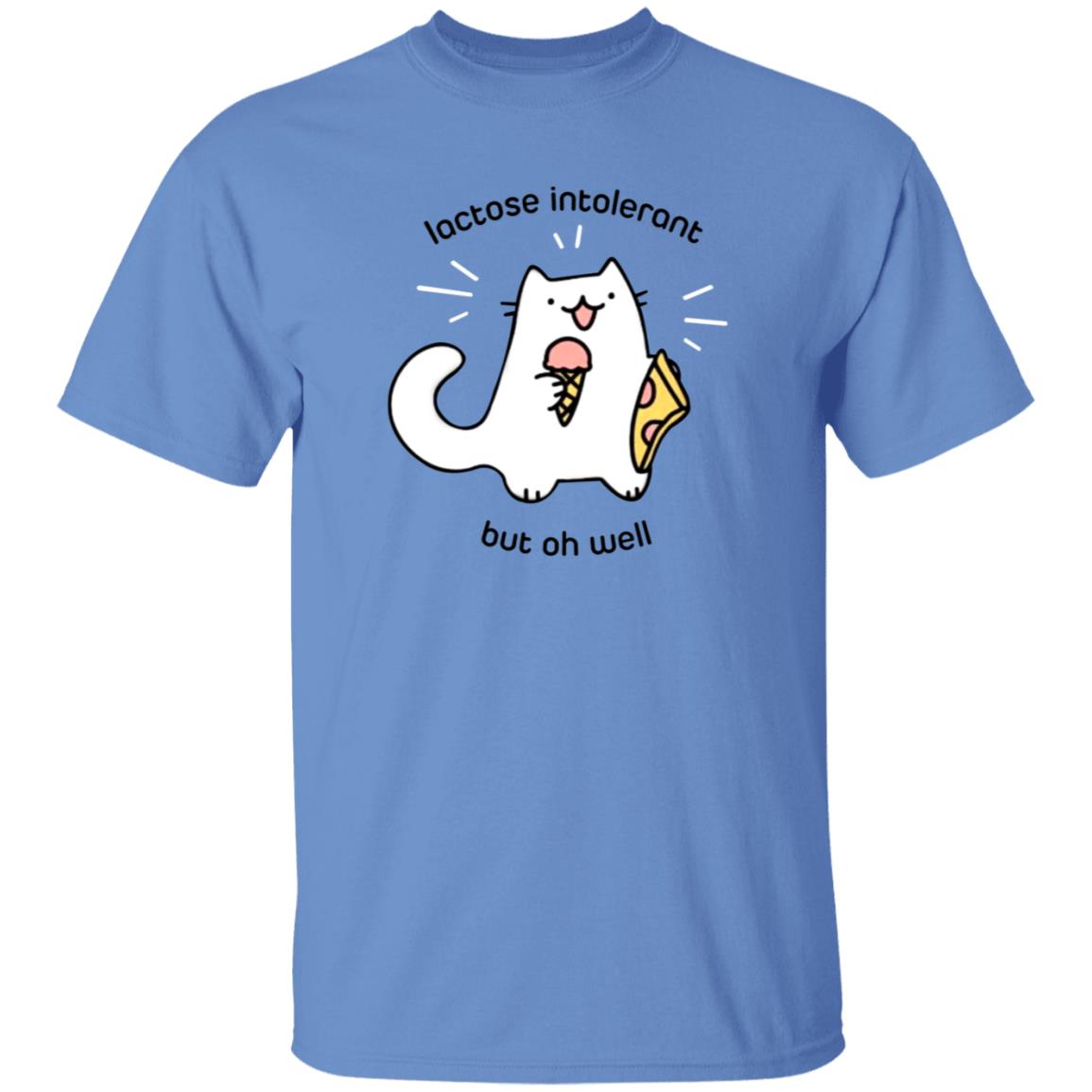 Lactose Intolerant Cat But Oh Well Shirt Ice Cream Pizza Cat Shirt - Teechipus