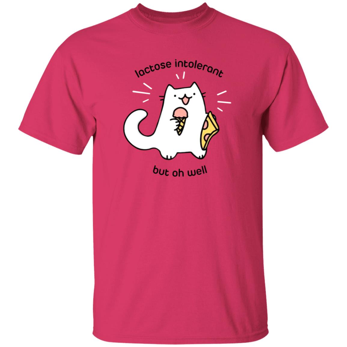 Lactose Intolerant Cat But Oh Well Shirt Ice Cream Pizza Cat Shirt - Teechipus