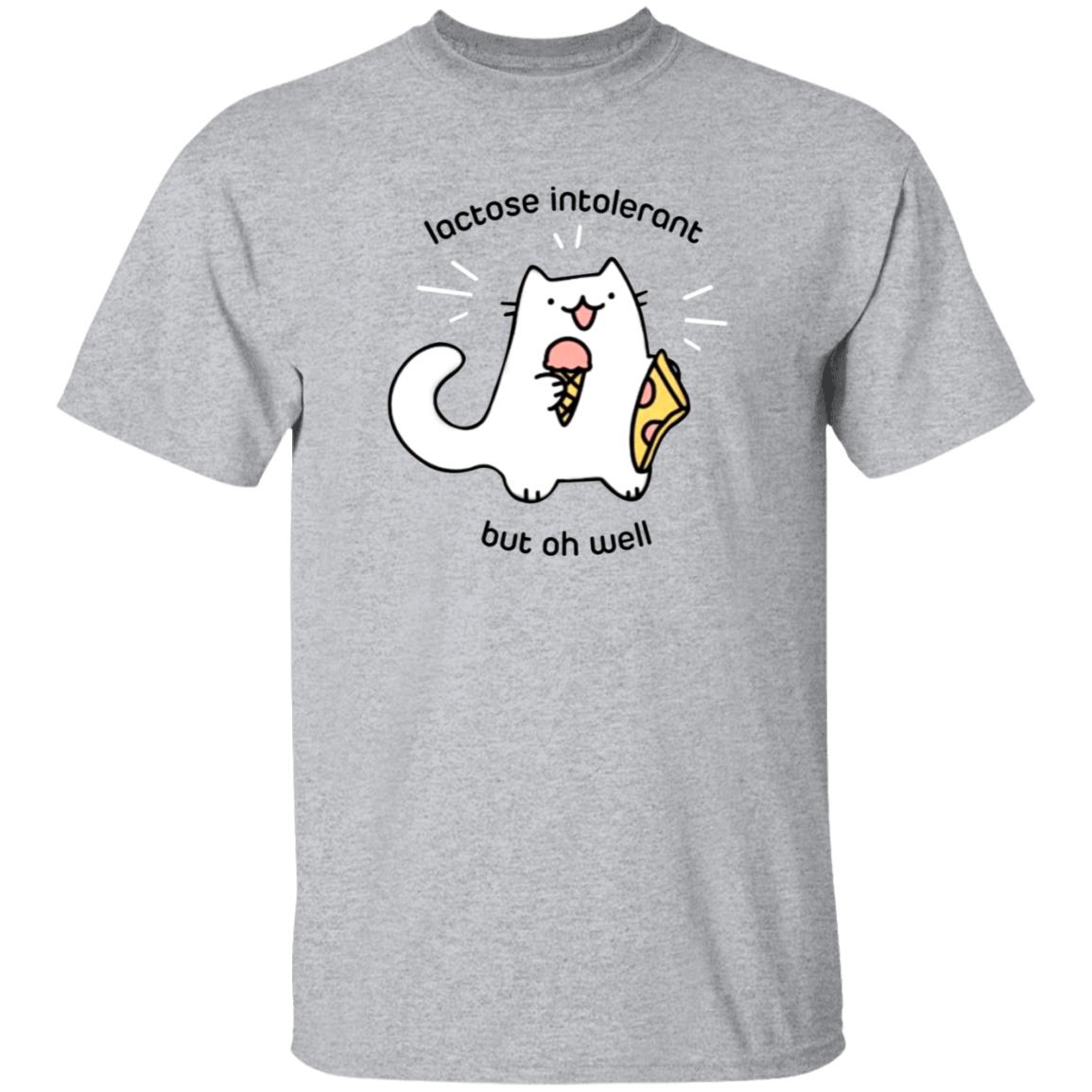 Lactose Intolerant Cat But Oh Well Shirt Ice Cream Pizza Cat Shirt - Teechipus