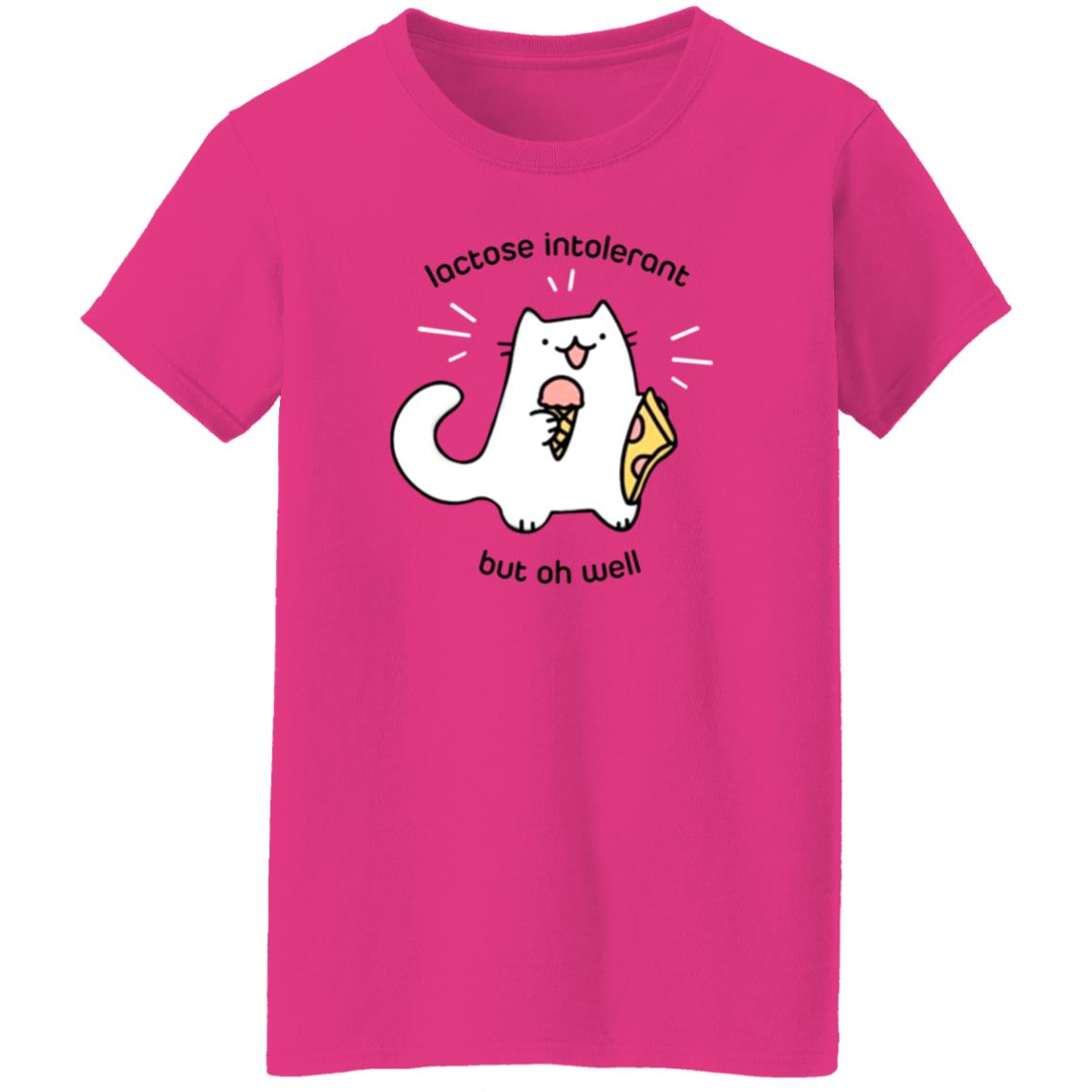 Lactose Intolerant Cat But Oh Well Shirt Ice Cream Pizza Cat Shirt - Teechipus