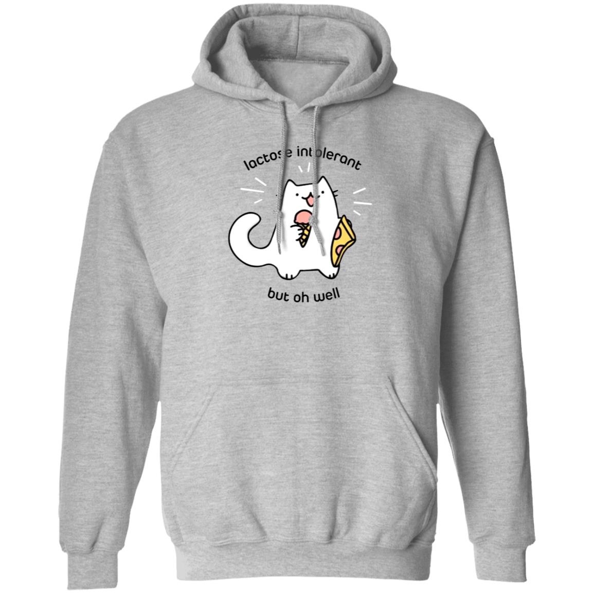Lactose Intolerant Cat But Oh Well Shirt Ice Cream Pizza Cat Shirt - Teechipus