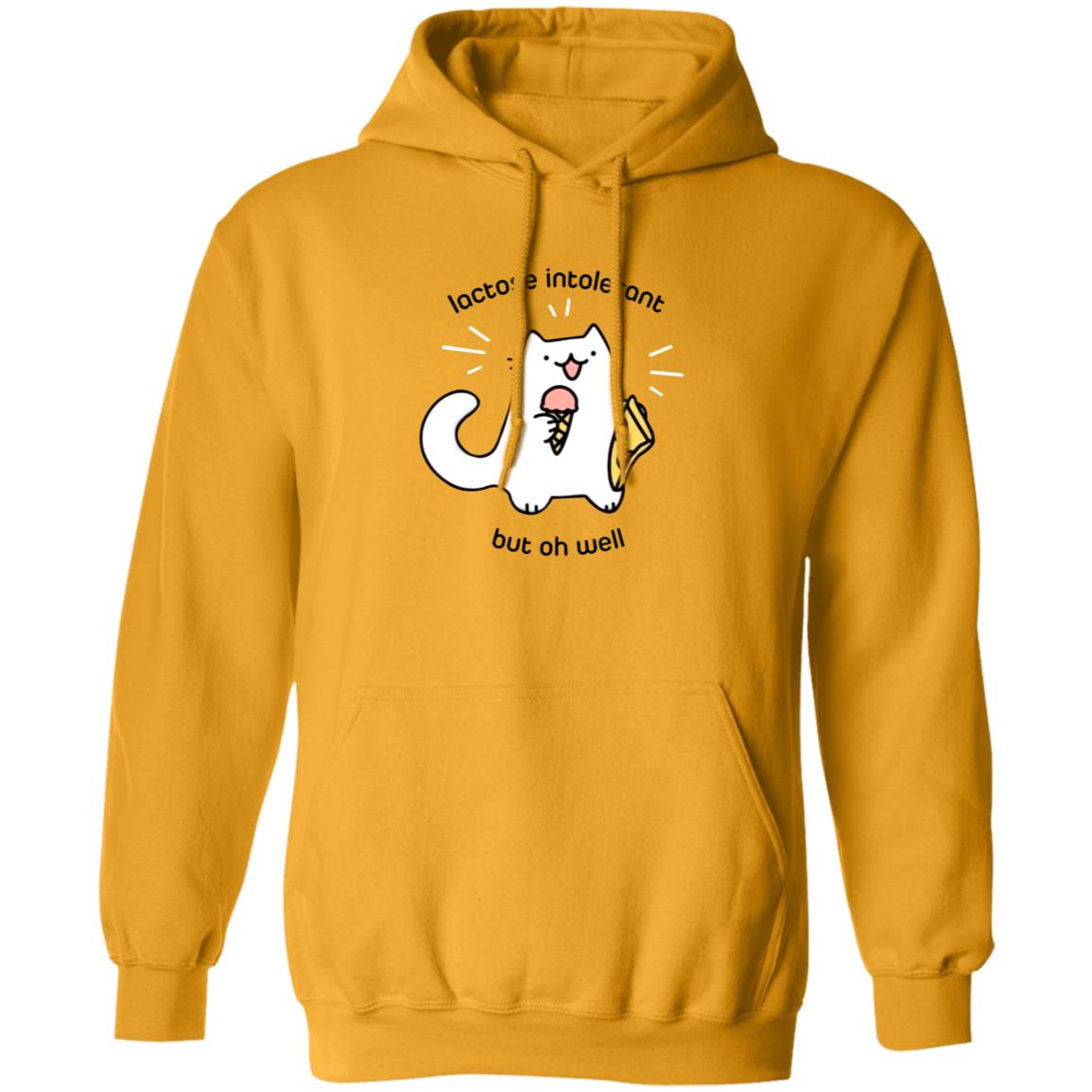 Lactose Intolerant Cat But Oh Well Shirt Ice Cream Pizza Cat Shirt - Teechipus
