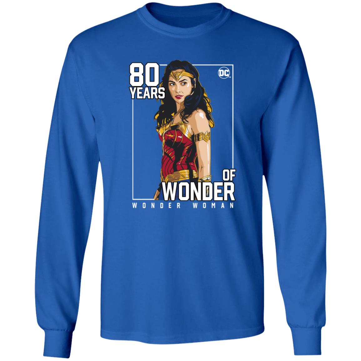 80 Years Of Wonder Woman Shirt Gal Gadot 80 Years Of Wonder Shirt - Teechipus