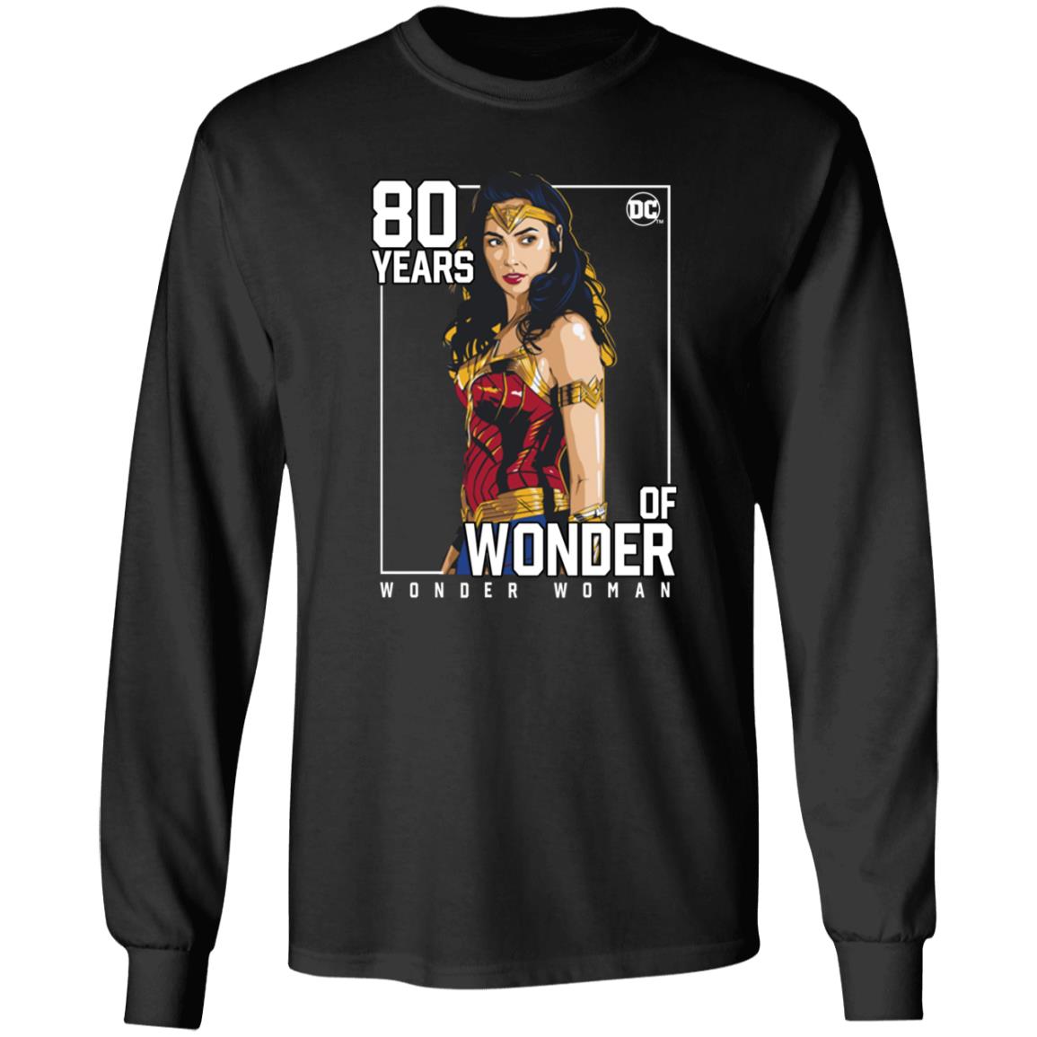 80 Years Of Wonder Woman Shirt Gal Gadot 80 Years Of Wonder Shirt - Teechipus