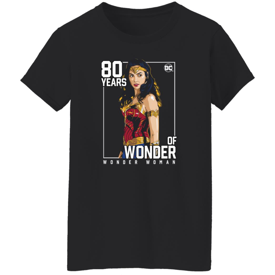 80 Years Of Wonder Woman Shirt Gal Gadot 80 Years Of Wonder Shirt - Teechipus