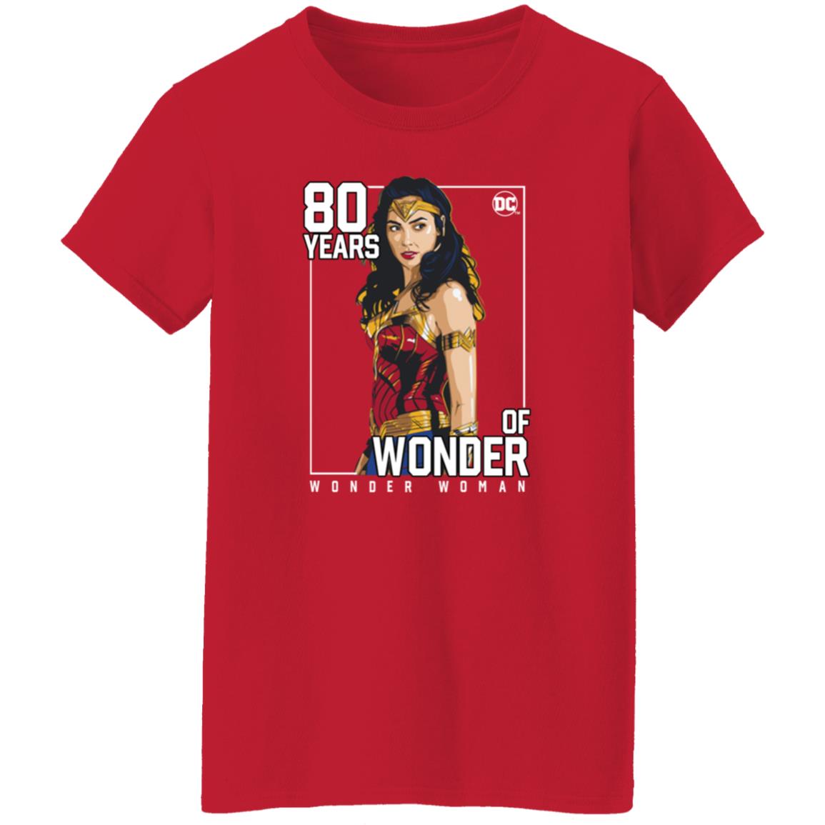 80 Years Of Wonder Woman Shirt Gal Gadot 80 Years Of Wonder Shirt - Teechipus