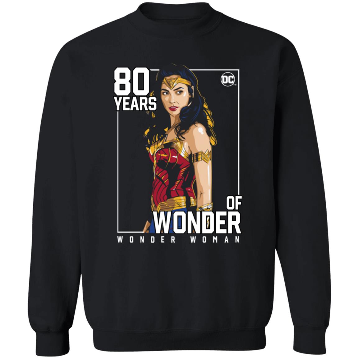 80 Years Of Wonder Woman Shirt Gal Gadot 80 Years Of Wonder Shirt - Teechipus