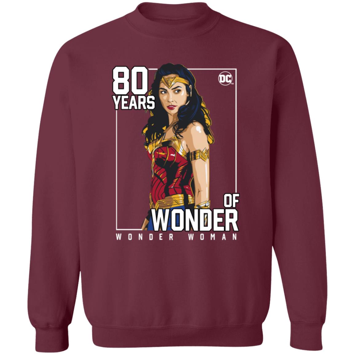 80 Years Of Wonder Woman Shirt Gal Gadot 80 Years Of Wonder Shirt - Teechipus