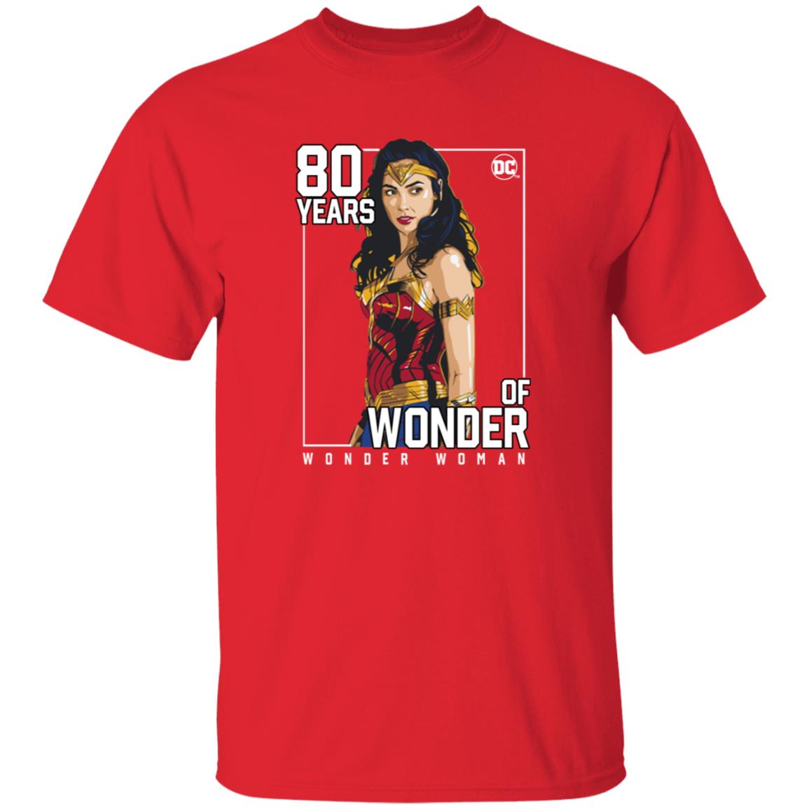 80 Years Of Wonder Woman Shirt Gal Gadot 80 Years Of Wonder Shirt - Teechipus