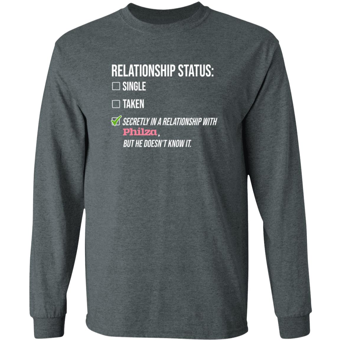 Relationship Status Single Taken Secretly In A Relationship With Philza Shirt Hoodie Sweatshirt - Teechipus
