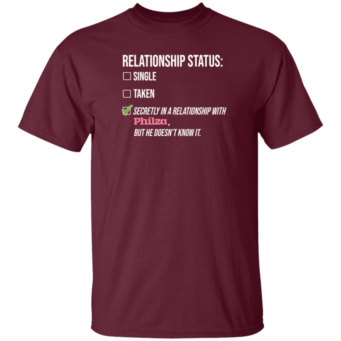 Relationship Status Single Taken Secretly In A Relationship With Philza Shirt Hoodie Sweatshirt - Teechipus