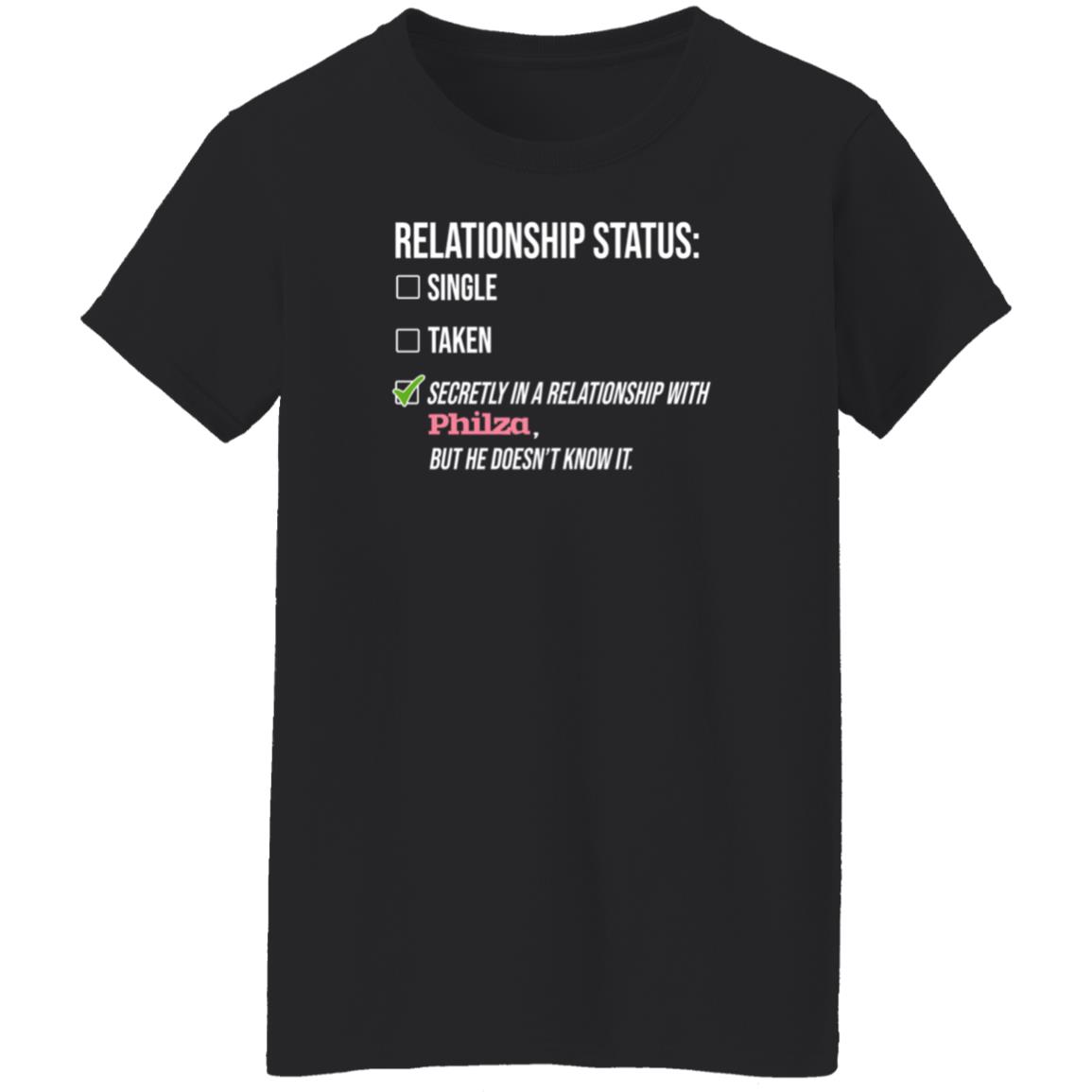 Relationship Status Single Taken Secretly In A Relationship With Philza Shirt Hoodie Sweatshirt - Teechipus