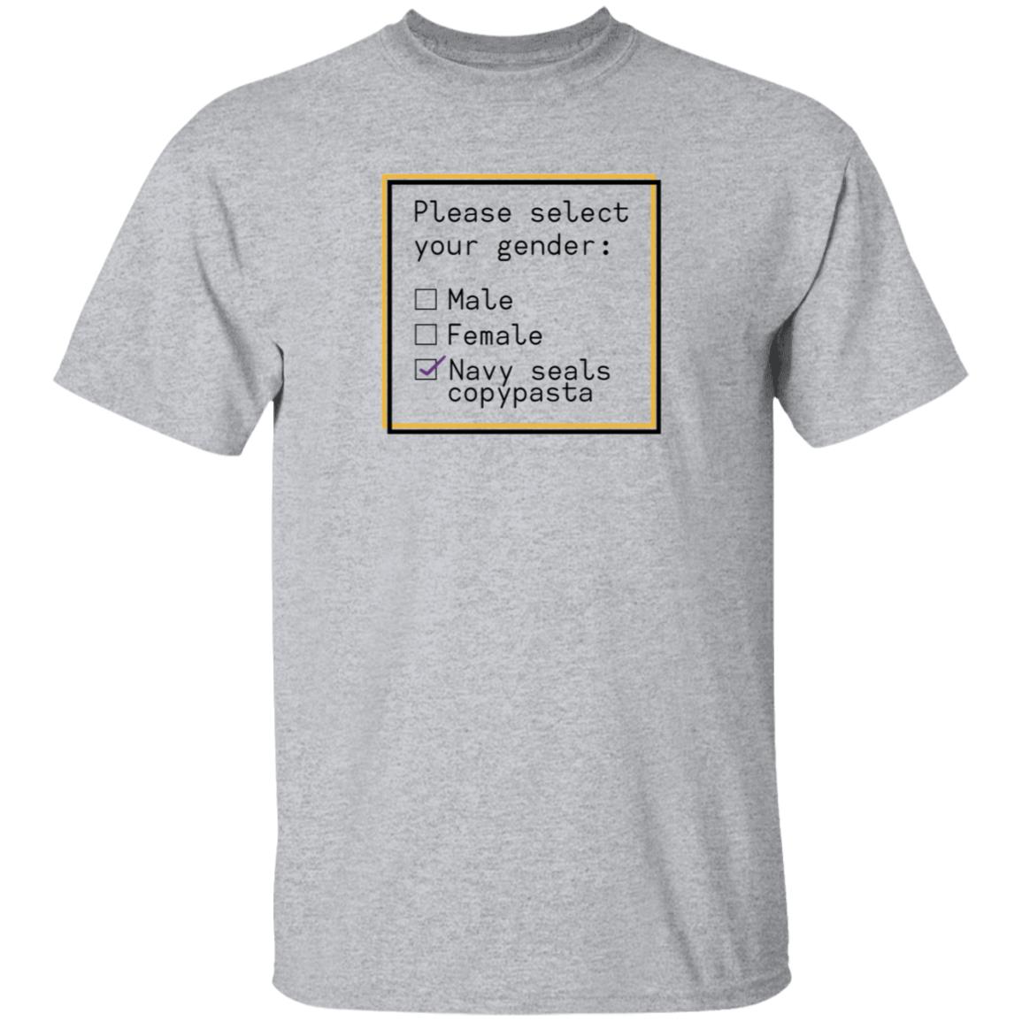 Please Select Your Gender Male Female Navy Seals Copypasta Shirt Hoodie Sweatshirt Ashleyloob's Prints - Teechipus