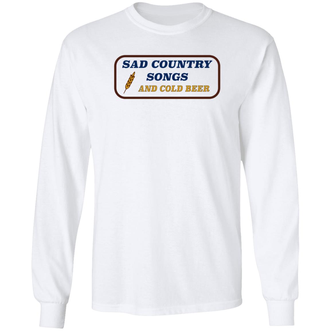 Sad Country Songs And Cold Beer Shirt Cntry Shop - Teechipus