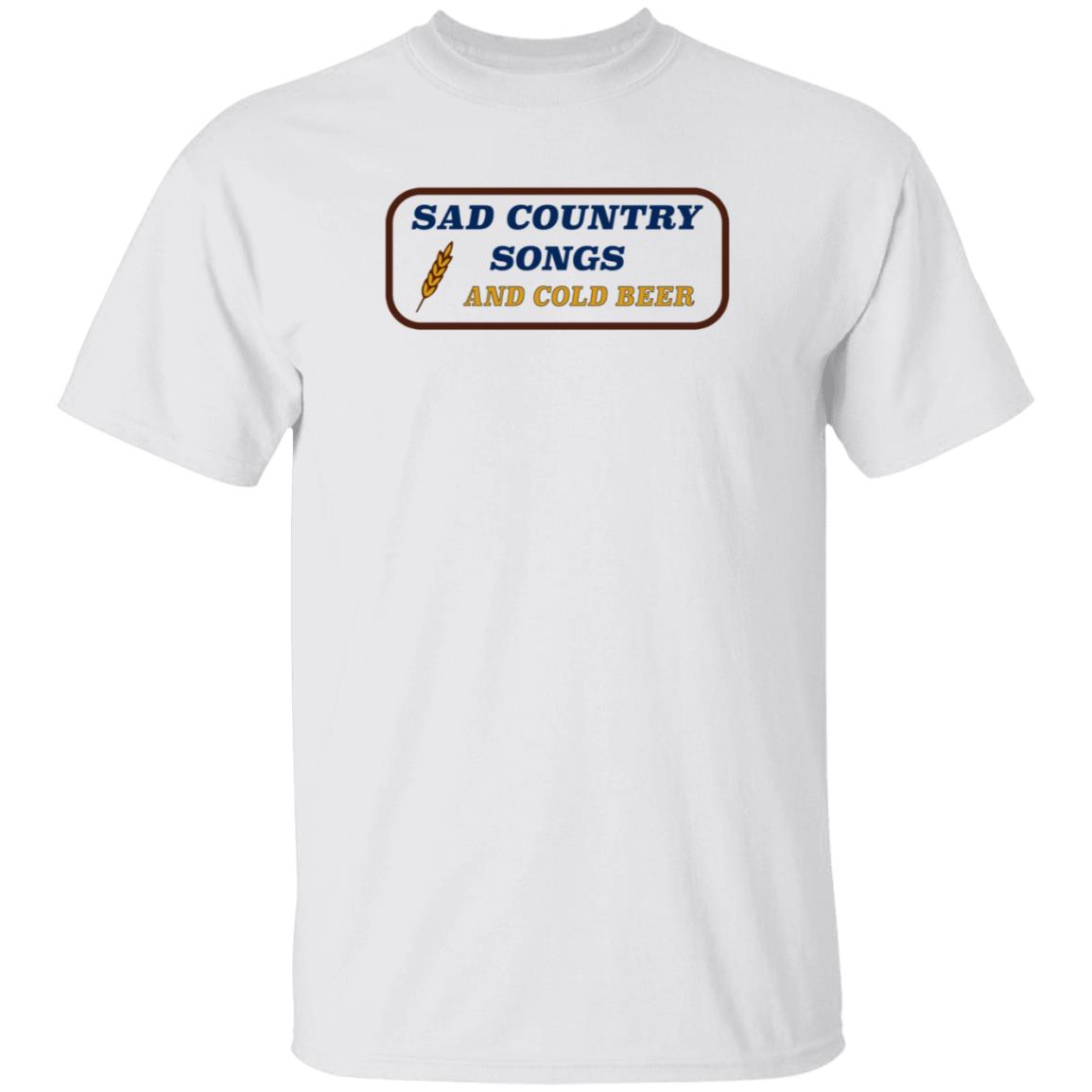 Sad Country Songs And Cold Beer Shirt Cntry Shop - Teechipus