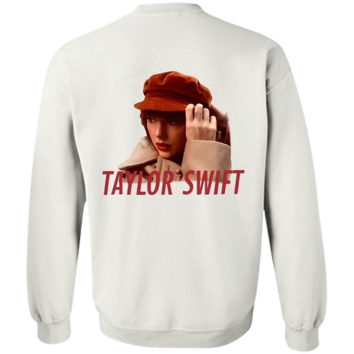 Taylor Swift Red Merch Album Cover Beige Hoodie Taylor Swift Store - Teechipus