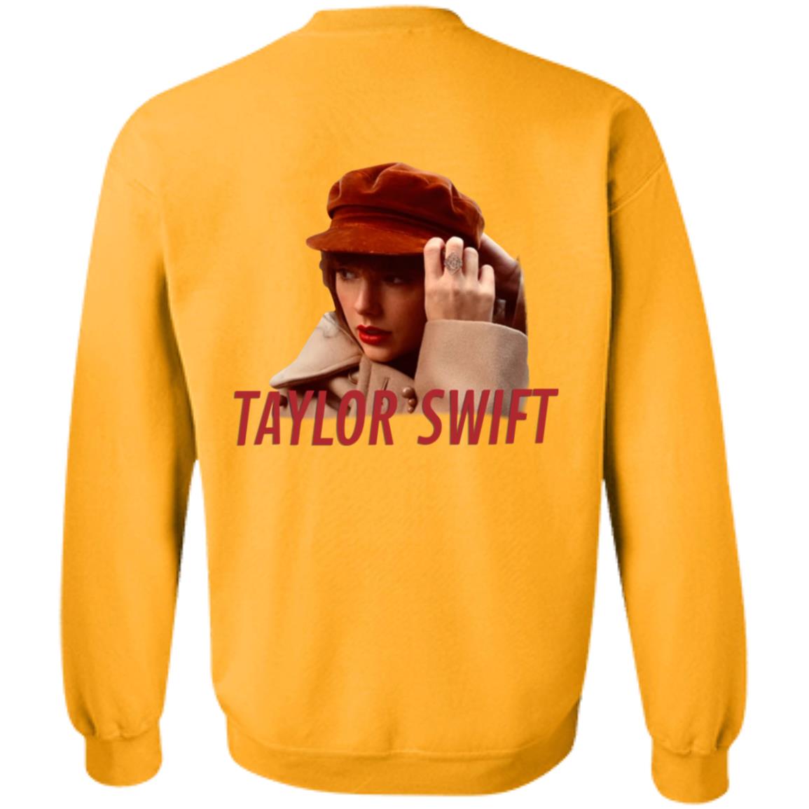 Taylor Swift Red Merch Album Cover Beige Hoodie Taylor Swift Store - Teechipus