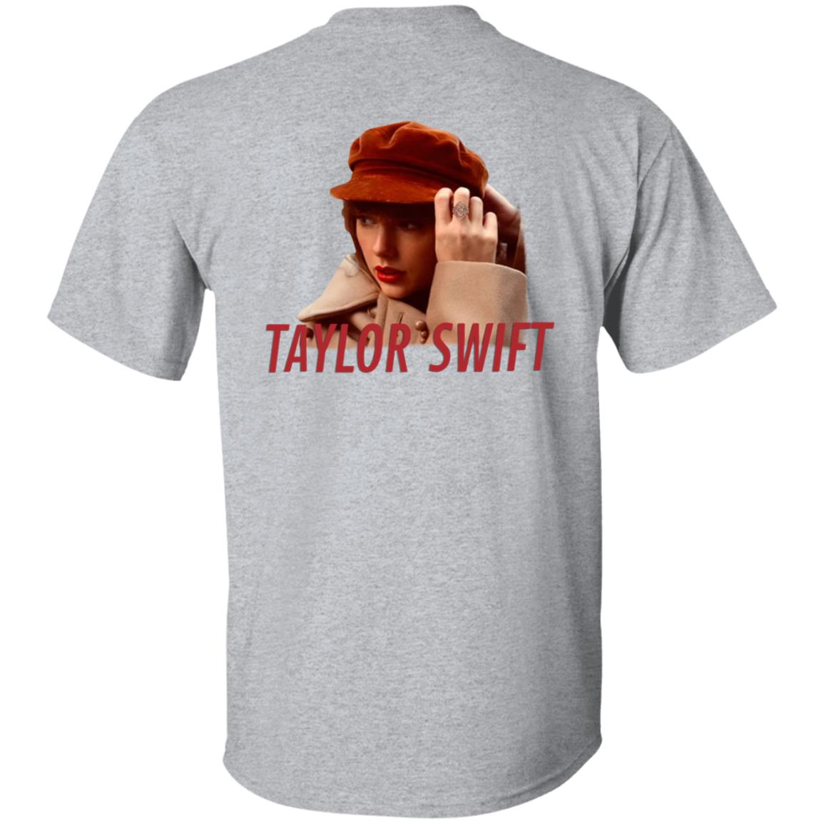 Taylor Swift Red Merch Album Cover Beige Hoodie Taylor Swift Store - Teechipus