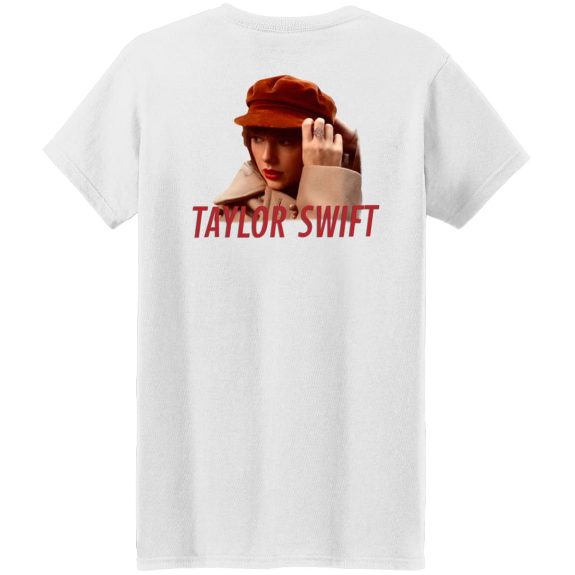 Taylor Swift Red Merch Album Cover Beige Hoodie Taylor Swift Store - Teechipus