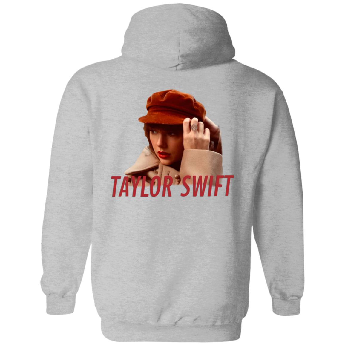 Taylor Swift Red Merch Album Cover Beige Hoodie Taylor Swift Store - Teechipus