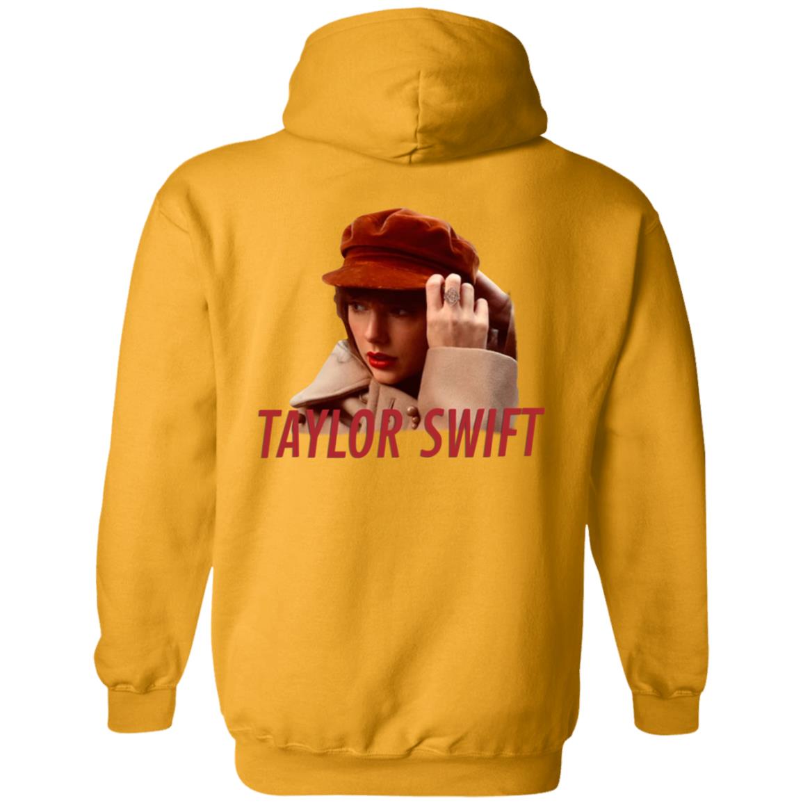 Taylor Swift Red Merch Album Cover Beige Hoodie Taylor Swift Store - Teechipus