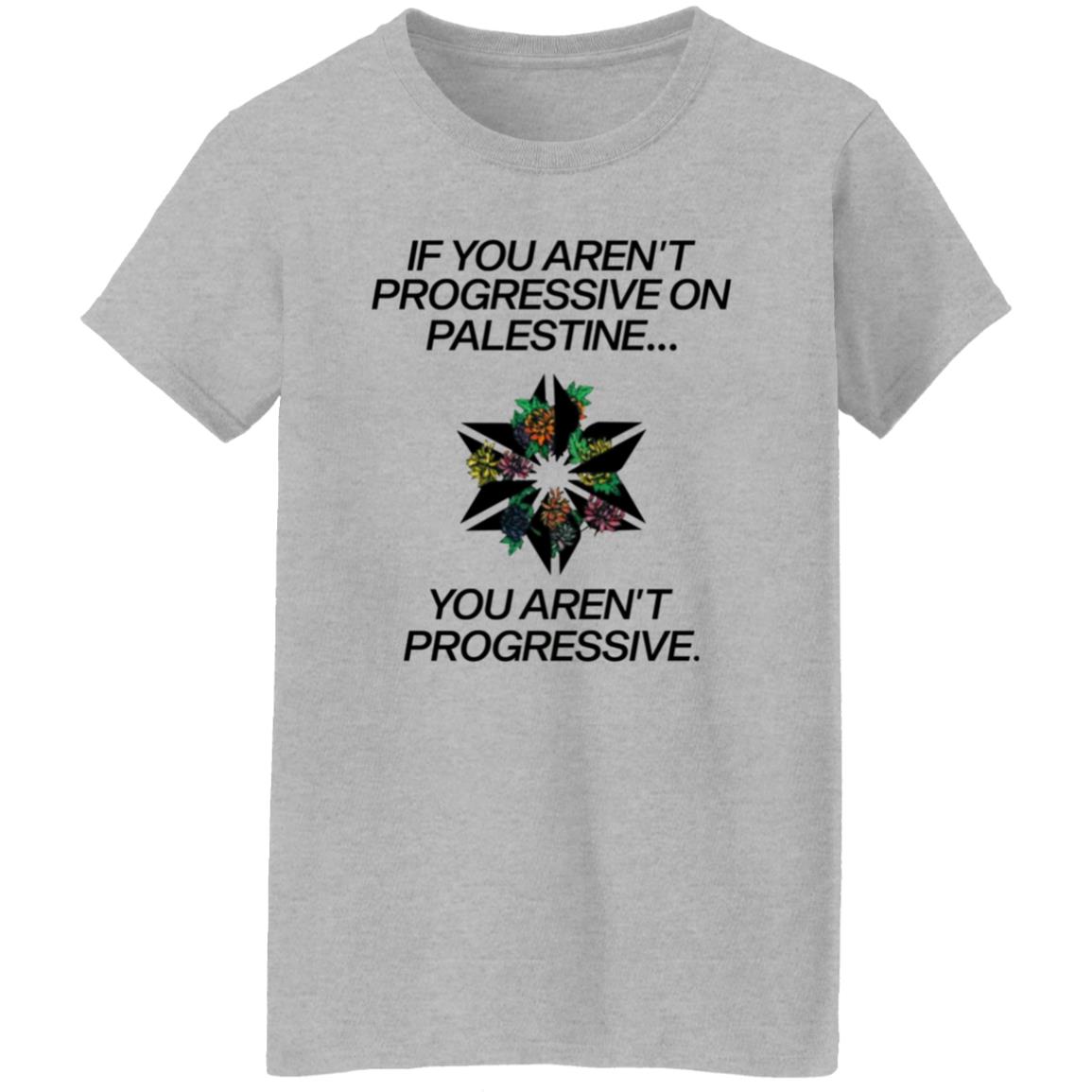 If You Aren't Progressive On Palestine Shirt - Teechipus