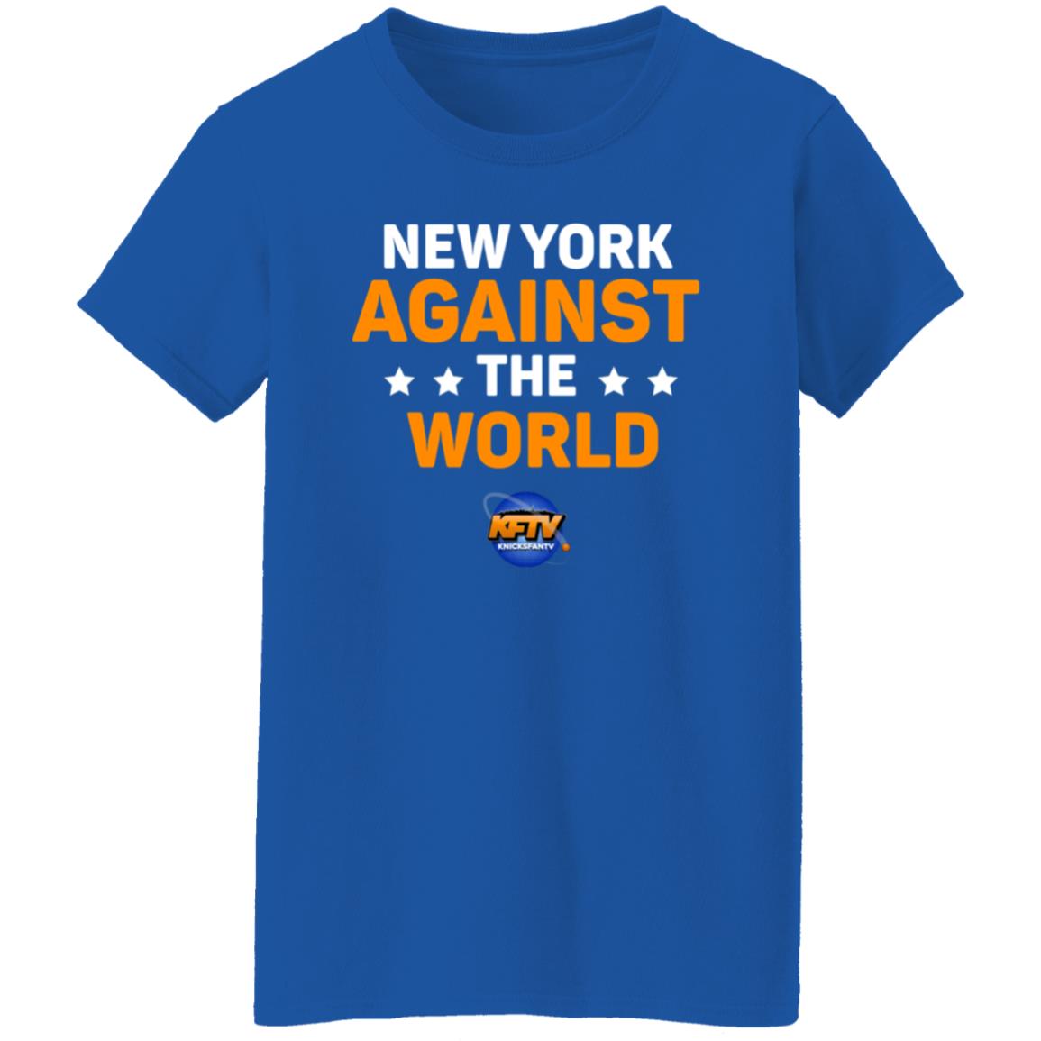 New York Against The World Shirt Knicks Fan Tv - Teechipus