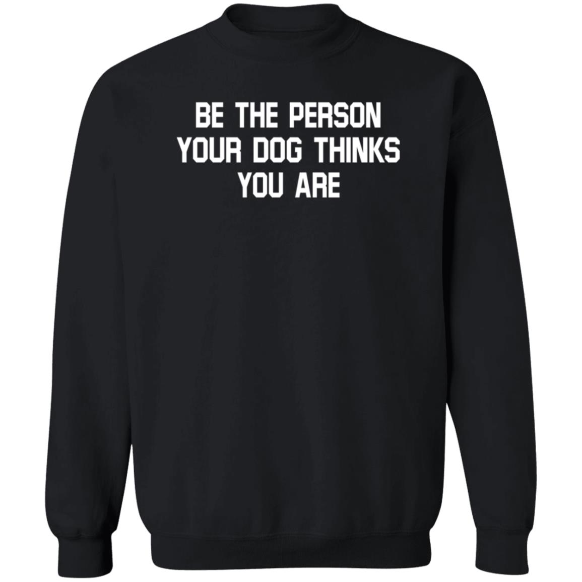 Be The Person Your Dog Thinks You Are Shirt Hoodie Sweatshirt - Teechipus