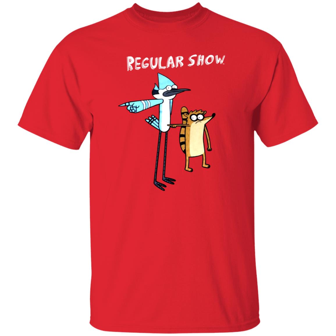 Regular Show Pointing Rigby And Mordecai Shirt Walmart Merch - Teechipus