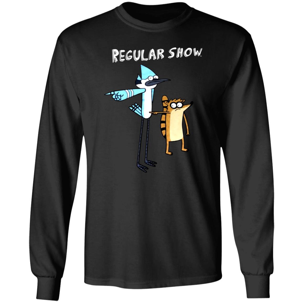 Regular Show Pointing Rigby And Mordecai Shirt Walmart Merch - Teechipus