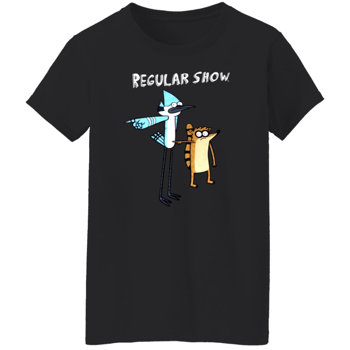 Regular Show Pointing Rigby And Mordecai Shirt Walmart Merch - Teechipus